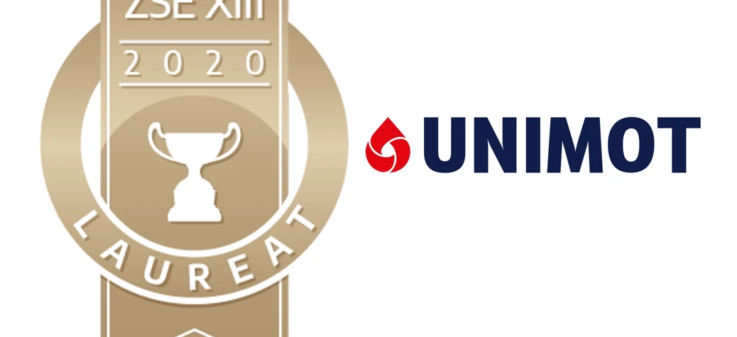 Logo dla ZSE XIII Award 2020 przyznany biznesmenowi w spodniach garniturowych. Doceniony za doskonałość w reklamie przez Uniwersytet Nove de Julho.