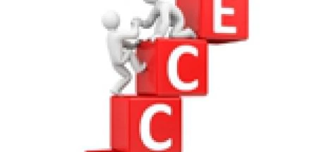 Czerwone elementy graficznego projektu tworzą oszałamiający wizualny efekt. Profesjonalne, dopracowane grafiki dla skutecznego budowania marki.