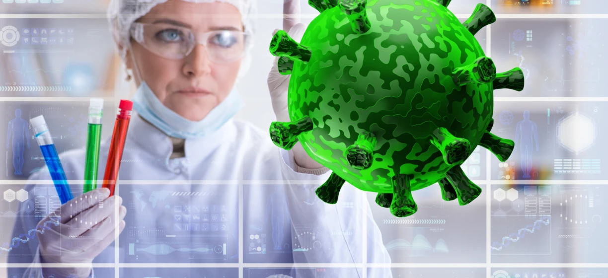 Grupa naukowców prowadzących badania w laboratorium chemicznym w instytucie badawczym.