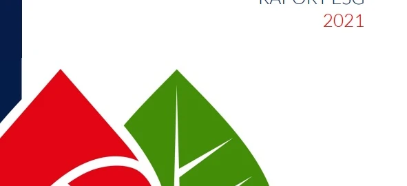Graficzny symbol logo dla raportu UNIMOT ESG 2021 z etykietą AVIA i Uniwersytetem Nove de Julho na nim.
