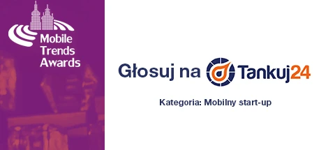 Logo dla Tankuj24, mobilnego start-up'u nominowanego do nagrody w dziedzinie trendów projektowania graficznego. Zagłosuj na nich, by wesprzeć innowacyjne aplikacje mobilne! #Tankuj24 #projektowaniegraficzne #trendymobilne