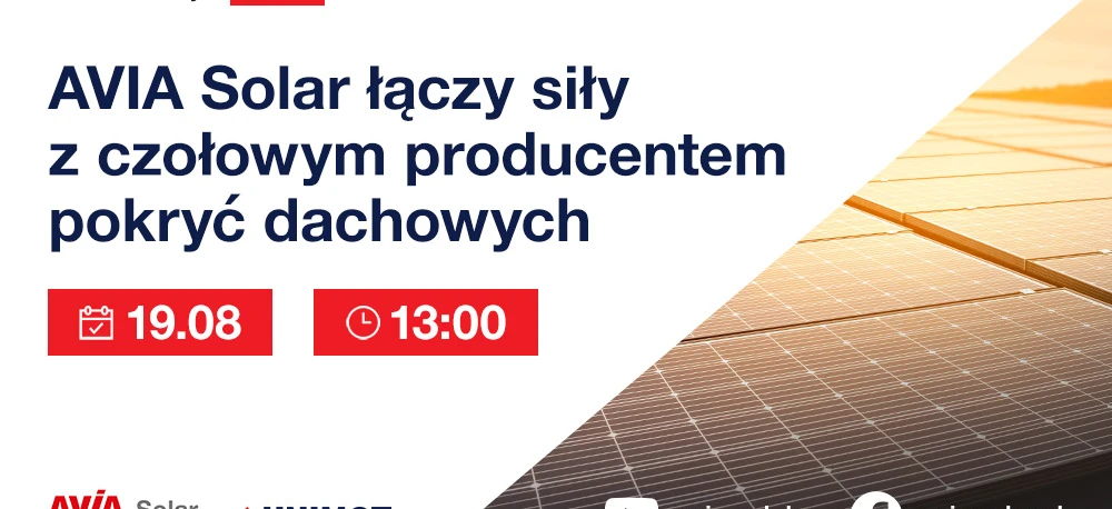 Dwóch wiodących producentów energii słonecznej łączy siły na konferencji LIVE. Nie przegap AVIA Solar oraz czołowego producenta prezentującego najnowsze technologie w energii słonecznej. #Reklama #Panelesłoneczne #Energiasłoneczna #KonferencjaLIVE