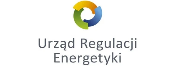 Logo firmy Urząd Regulacji Energetyki, regulator rynku energii w Polsce.