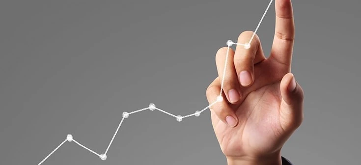 Diagram trójkąta wyświetlający naukowe grafiki w nowoczesnym wzornictwie. Ilustracja do prezentacji na temat najlepszych praktyk SEO.