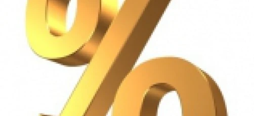 Projekt graficzny przedstawiający symbol procenta. Czysta i nowoczesna grafika doskonała do wielu różnych projektów graficznych.