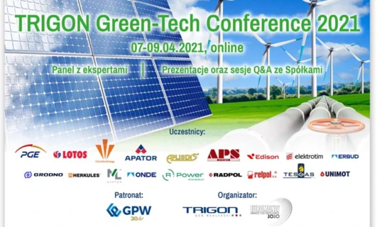 Eksperci od energii słonecznej omawiają technologię zasilania słonecznego na konferencji TRIGON Green-Tech 2021. Wydarzenie zawiera prezentacje oraz sesje Q&A z wiodącymi firmami takimi jak PGE, LOTOS i APATOR. Nie przegap tego wydarzenia online od 07-09.04.2021.