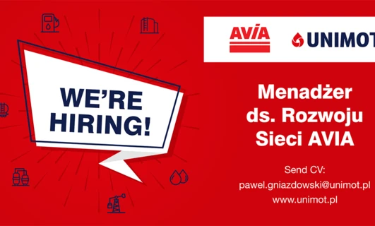 Ogłoszenie: ZATRUDNIAMY! AVİA UNIMOT poszukuje menadżera ds. rozwoju sieci. Wyślij CV na adres pawel.gniazdowski@unimot.pl. Odwiedź stronę www.unimot.pl, aby uzyskać więcej szczegółów.