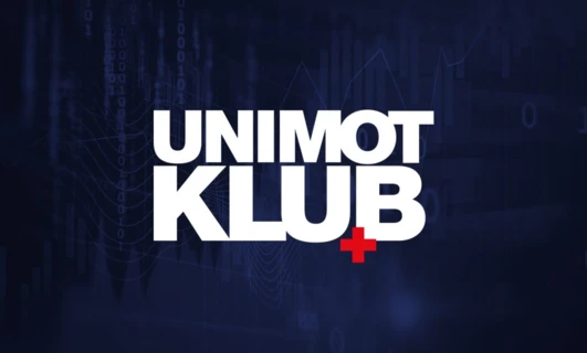 Kolorowe logo dla UNIMOT KLUB 10 reklamuje grafikę.