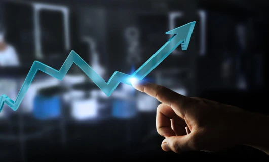 Diagram ilustrujący krzyżowanie się technologii i nauki, prezentujący wzajemnie powiązaną naturę innowacji. Wizualna reprezentacja najnowszych osiągnięć w różnych dziedzinach.