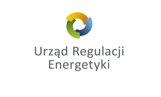 Logo firmy Urząd Regulacji Energetyki, regulator rynku energii w Polsce.