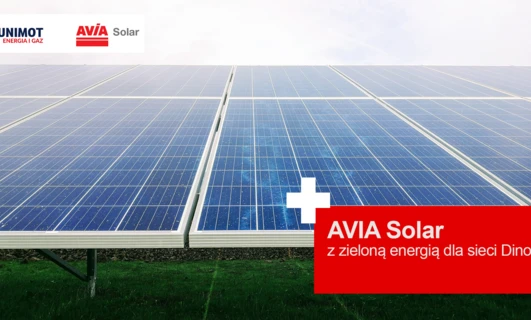 Technologia paneli słonecznych od UNIMOT zapewnia czystą i wydajną energię słoneczną. AVIA Solar wspiera energię odnawialną dla sieci Dino.