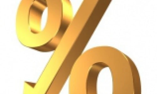 Projekt graficzny przedstawiający symbol procenta. Czysta i nowoczesna grafika doskonała do wielu różnych projektów graficznych.